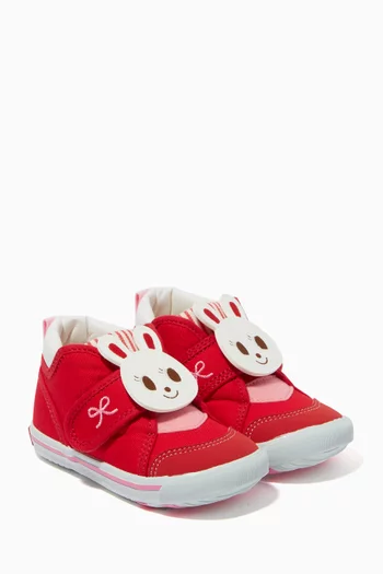 Bunny Velcro Sneakers in Canvas