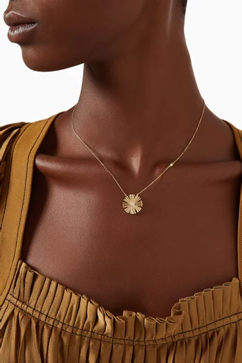 Farfasha SunKiss Afraj Diamond & Mother of Pearl Necklace in 18kt Gold