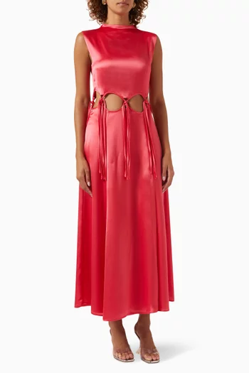 Josie Cut-out Maxi Dress in Recycled Fabric