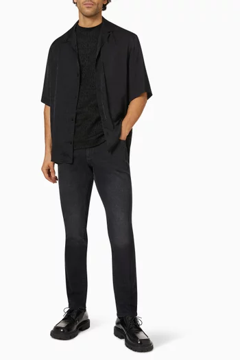 All-over Logo Shirt in Silk