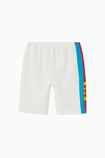 Logo Tape Bermuda Shorts in Cotton