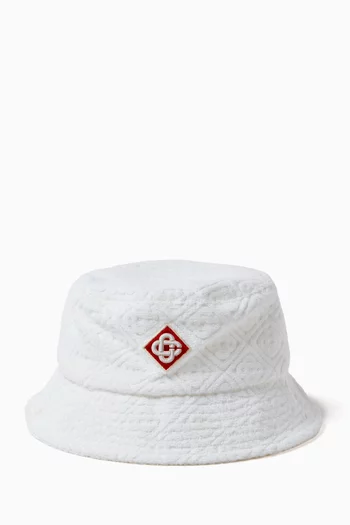 قبعة باكيت قماش تيري بارز