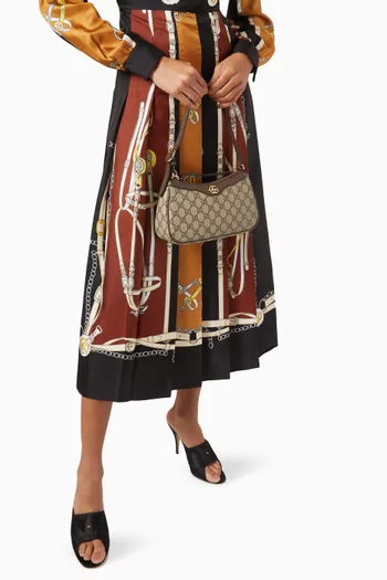 Ophidia Small Shoulder Bag in GG Supreme Canvas