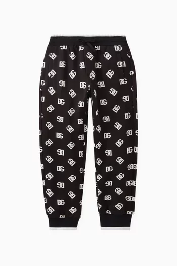 Logo Sweatpants in Cotton Jersey