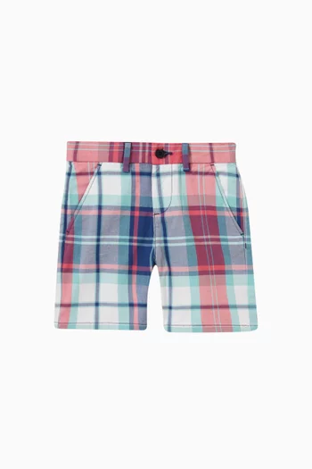 Chequered Shorts in Cotton