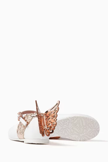 Evangeline Wings Ballerina Flats in Leather