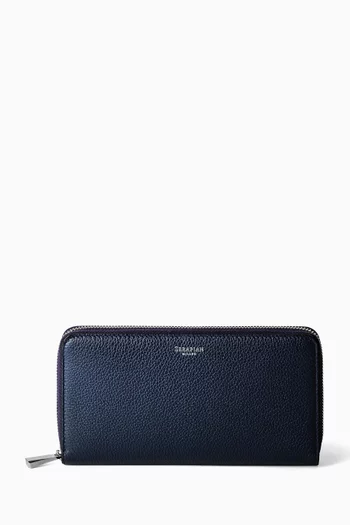 Zipped Wallet in Rugiada Leather