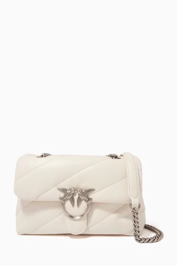 حقيبة لوف كلاسيكية بتصميم منفوخ جلد نابا