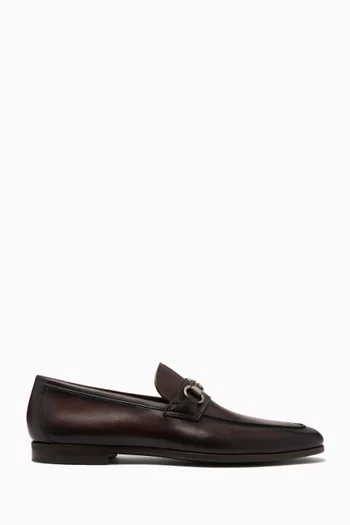 Aston Penny Loafers in Leather