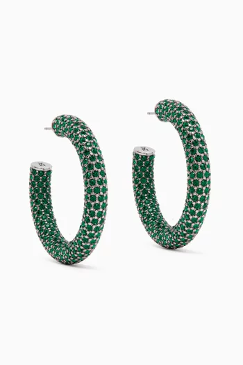 Medium Cameron Crystal-embellished Hoop Earrings