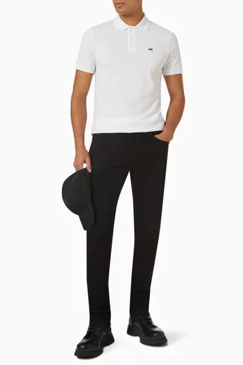 Ikonik 2.0 Embroidered Polo Shirt in Cotton Piqué