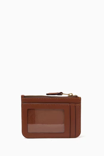 Mini Skinny Signature ID Case in Coated-canvas