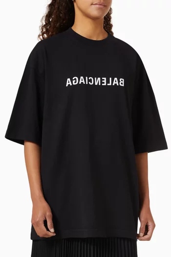 Mirror Balenciaga T-shirt in Cotton Jersey