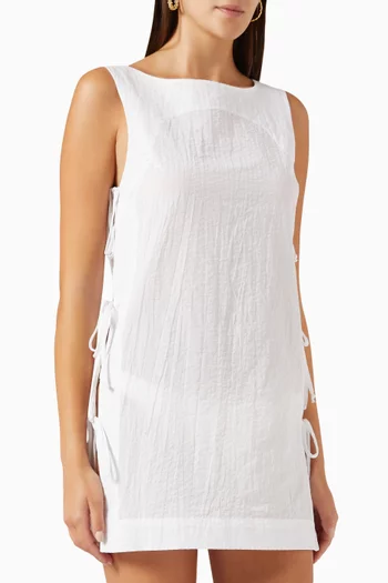 Side-tie Cover-up Dress in Cotton