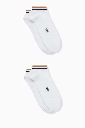 Uni Stripe Socks in Cotton-blend, Set of 2
