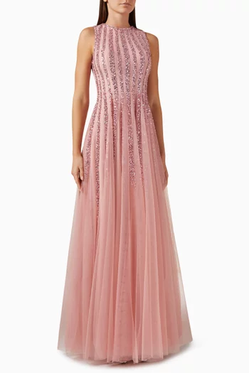 Sequin-embellished Gown