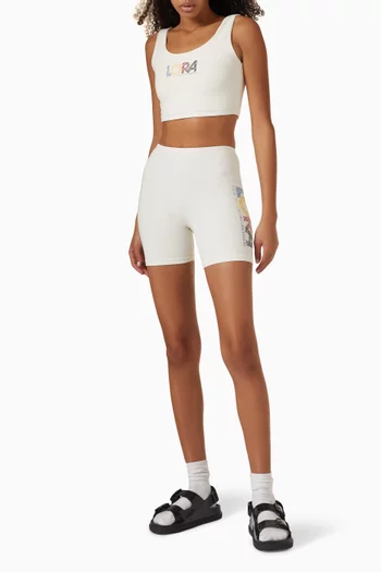 L.O.R.A Biker Shorts in Jersey