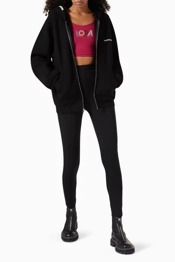 L.O.R.A Biker Tank Top in Jersey