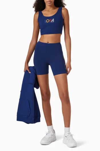 L.O.R.A Biker Tank Top in Jersey