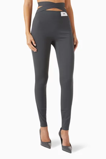 Re-edition Kim Cross-over Pants in Stretch-viscose