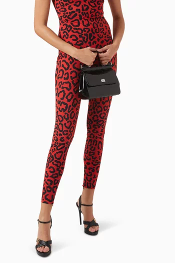Medium Sicily Top-handle Bag in Patent Leather