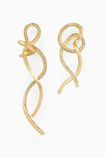 Thread II Topaz Earrings in 14kt Gold Vermeil