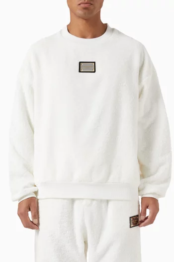 Logo Sweatshirt in Cotton Terry