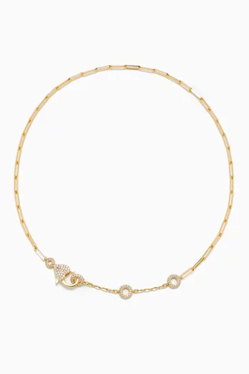 Donuts Diamond Necklace in 18kt Gold