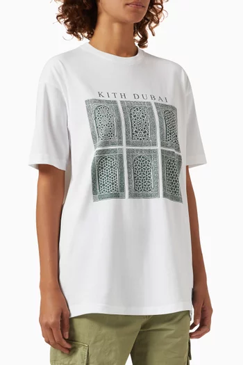 Dubai Arches Logo T-shirt in Cotton