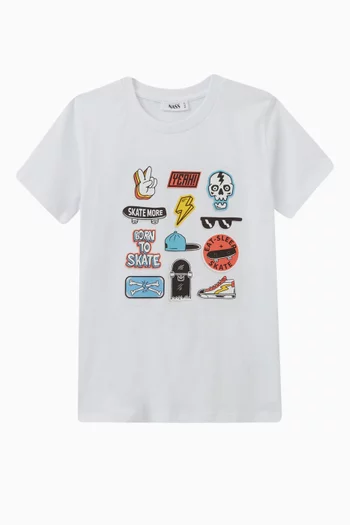 Graphic T-shirt in Cotton