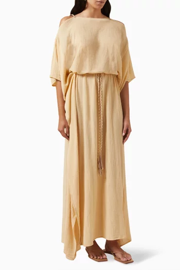 Paamul Kaftan Dress in Cotton-gauze