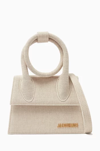 Le Chiquito Noeud Bag in Linen