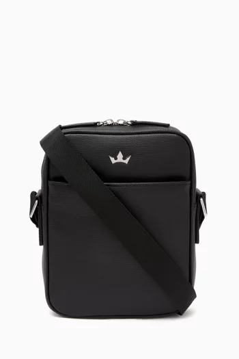 Medium Award Messenger Bag in Italian Leather
