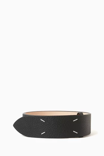 Four Stitches Belt in Leather