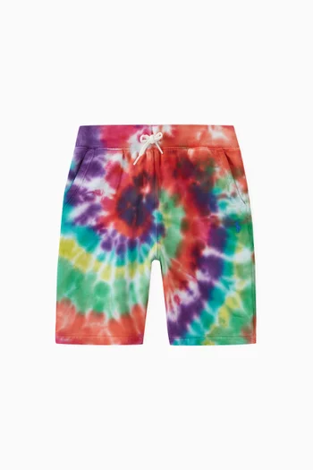 Tie-dye Shorts in Cotton French Terry