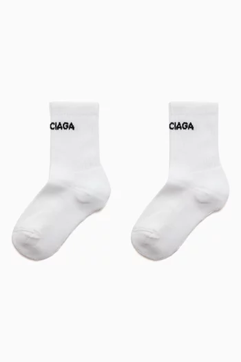 Balenciaga Tennis Socks in Cotton Blend