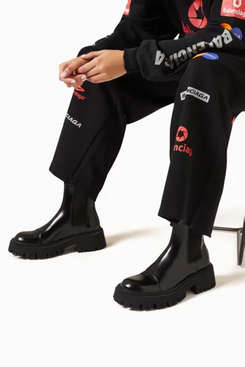 Tractor 20 Boots in Smooth Calfskin Leather