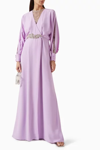 Crystal-embellished Maxi Dress