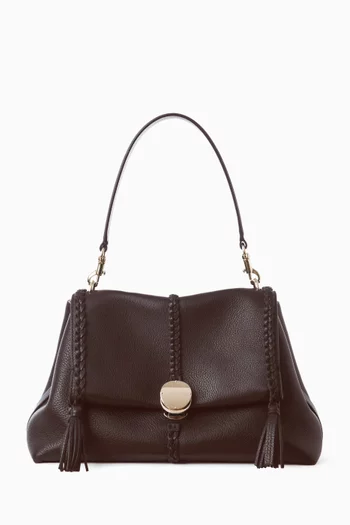 Medium Penelope Shoulder Bag in Leather