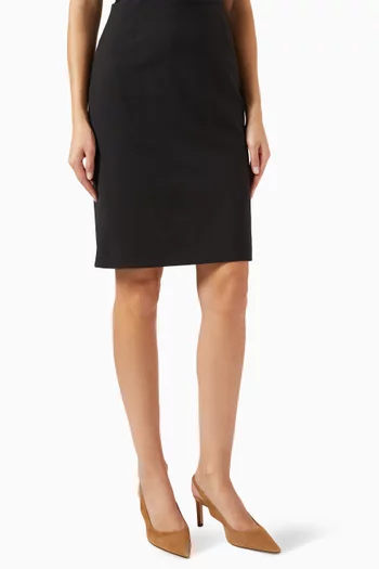 Vileah Slim-fit Pencil Skirt in Virgin Wool
