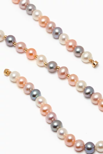 Kiku Pearl Necklace in 18kt Gold