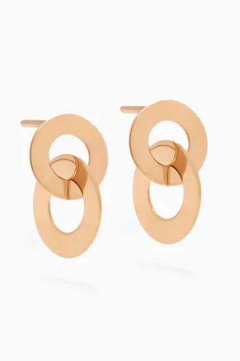 Galeria Intertwined Disc Earrings in 18kt Gold