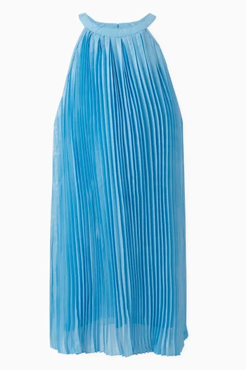 Pleated Dress in Polyester