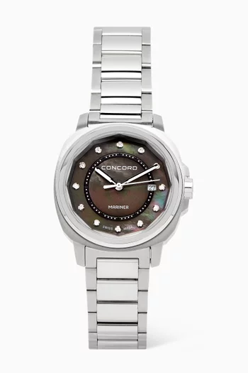 Mariner X Lady Quartz Diamond Stainless Steel Watch, 30mm