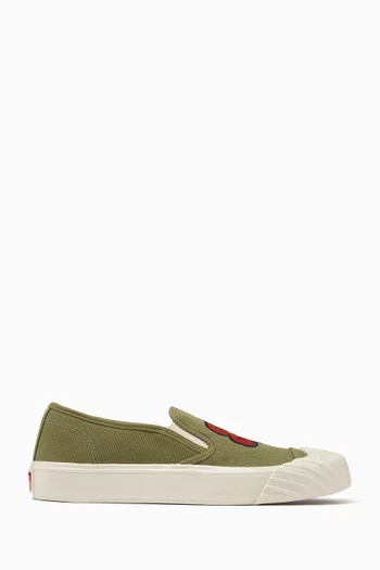 Kenzoschool Boke Flower Slip-on Sneakers in Canvas