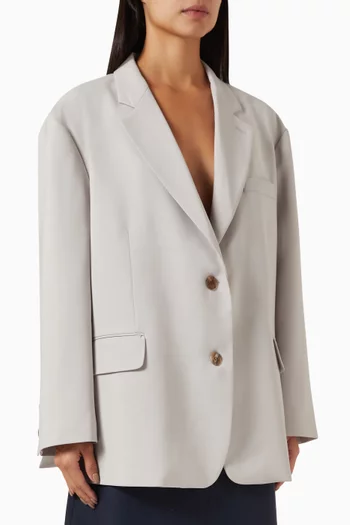 Bea Oversized Blazer in Stretch Suiting
