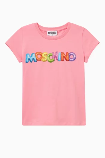 Logo Print T-shirt in Cotton