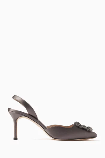 Hangisli 70 Embellished Slingback Pumps in Satin