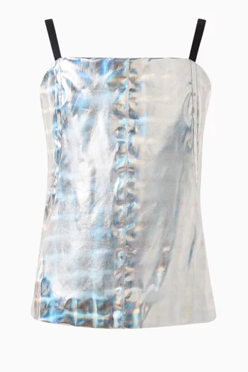 Holographic Top in Stretch Crepe de Chine