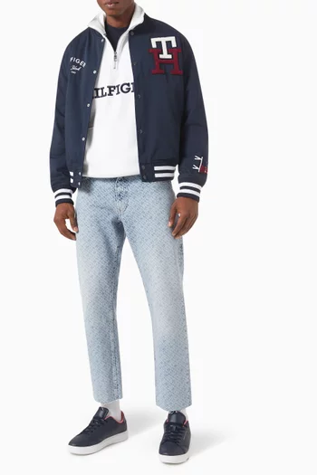 Varsity Monogram Jacket in Cotton-blend